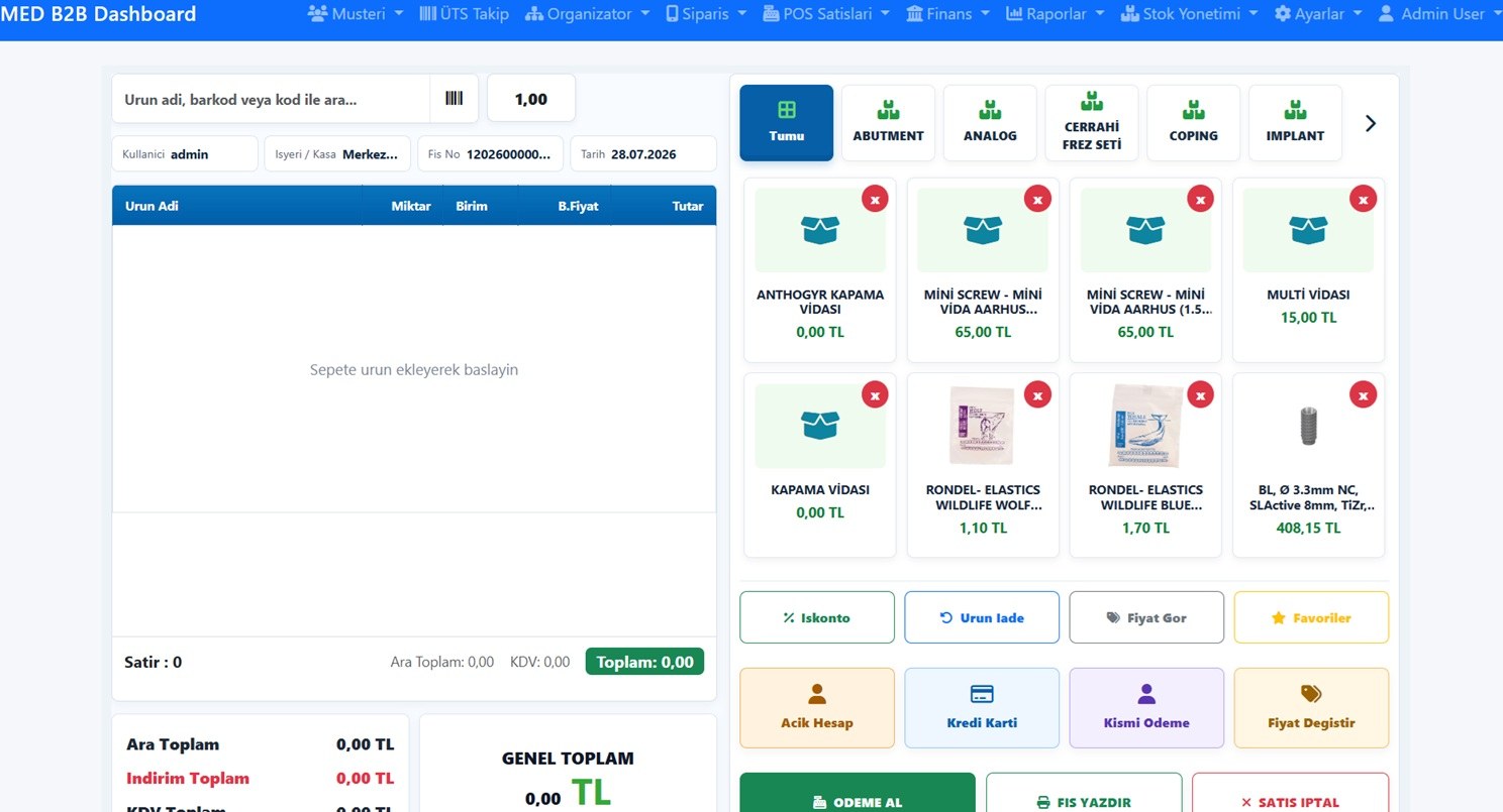 POSRetail Şubeli Satış